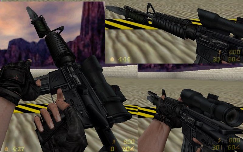 M4A1 со штык ножом