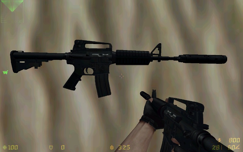 M4A1 c разложенным прикладом