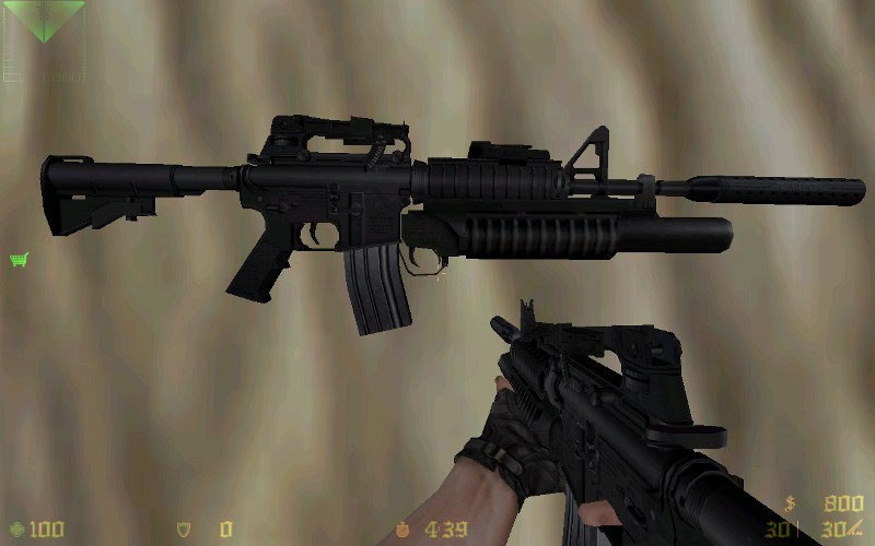 M4A2 с подствольным гранотомётом m203