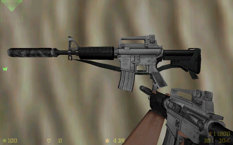 Snow camo XM-177 For M4A1