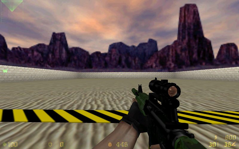 Dark and green camo Colt M4A1