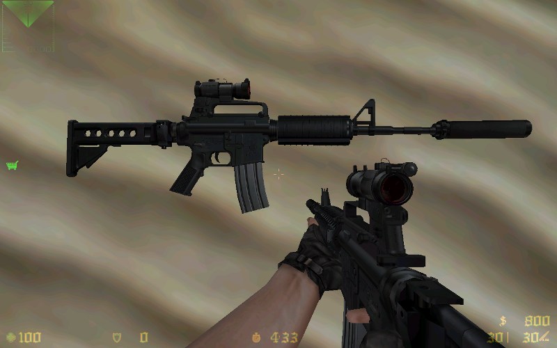 M4A1 со склодным прикладом