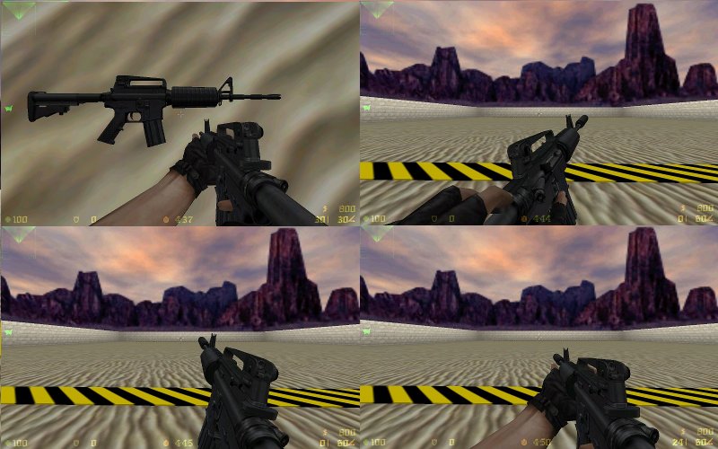 Сolt M4A1 с разложенным прикладом