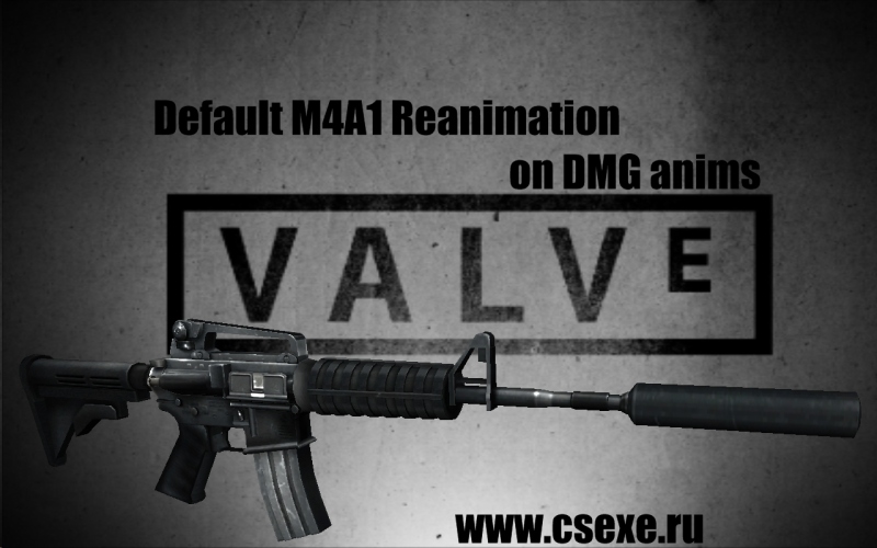 Default M4A1 Reanimation on DMG anims