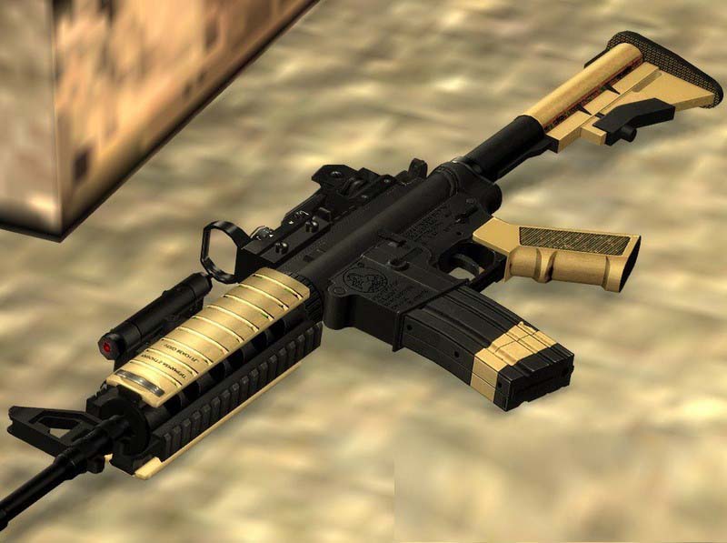 PMC Tan laser M4 + 2 anims