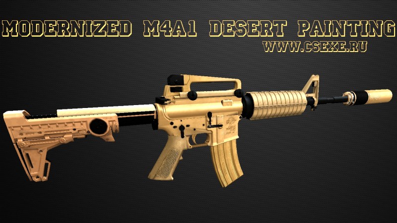 Modernized M4A1 Desert Painting Edition