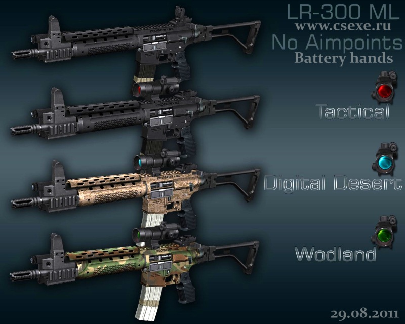 ZM Weapons LR-300ML with Battery hands