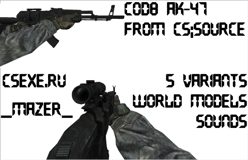 COD8 MW3 AK47 Pack from CS:S