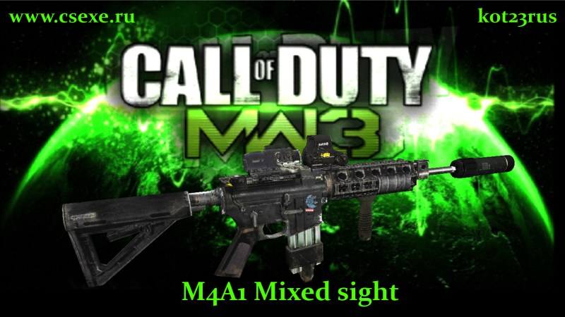 COD8 MW3 M4A1 Mixed sight for CS 1.6
