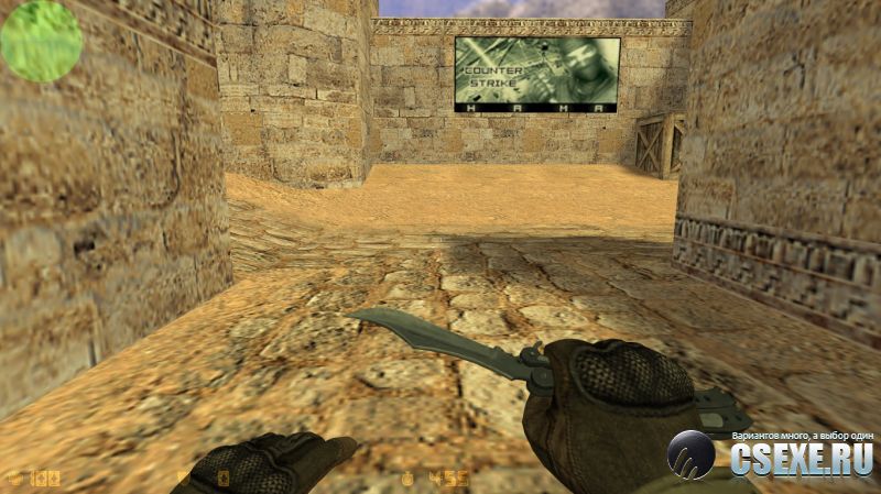 Butterfly(нож бабочка) из CS:GO для CS 1.6