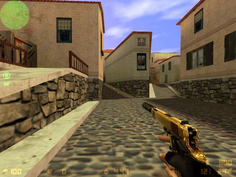 Золотой Colt 1911 c узором на рукоятке