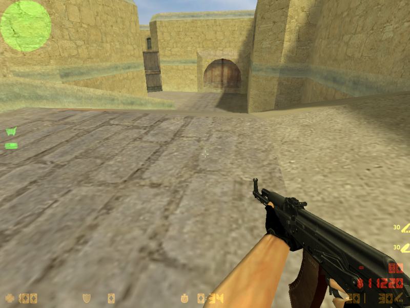 АК-47 черный с коричневым магазином