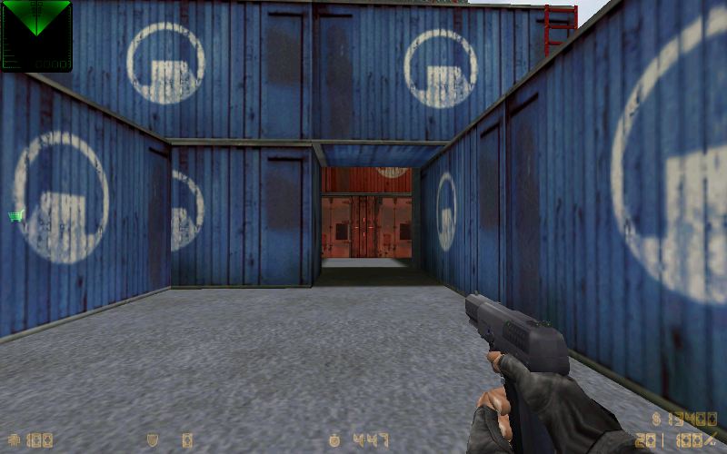 Five-seveN с сине-зелеными отражателями