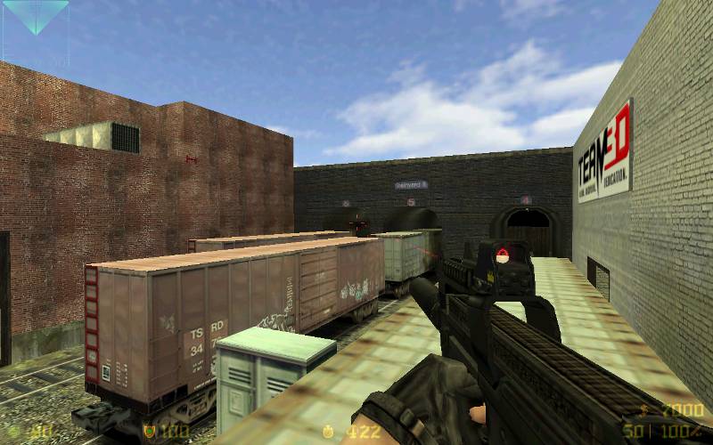 P90 Red dot with laser and silencer