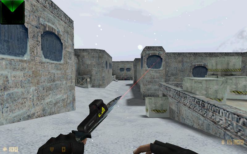 Red dot knife (лазер)