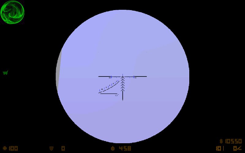 Blue AWP scope