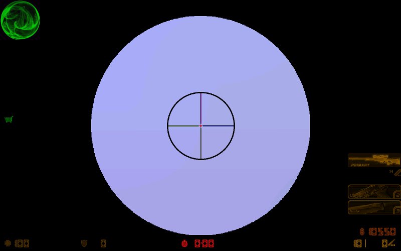 Sniper scope color mix