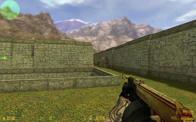 Золотой АК-47 с кольцевым барабаном