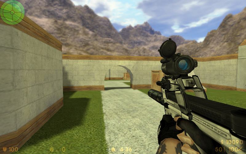 New silver P-90 Aimpoint