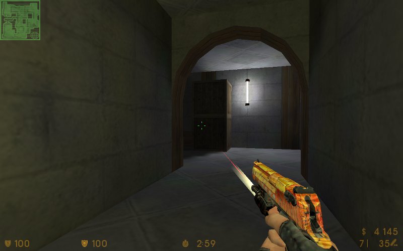 Orange CSS Desert Eagle