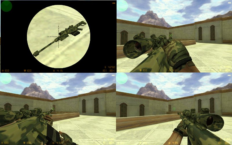 Barrett 50cal. green camo with laser