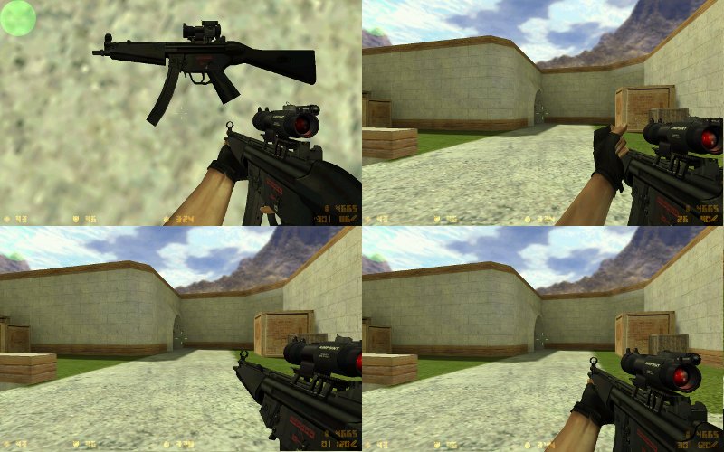 MP-5 Aimpoint red linse