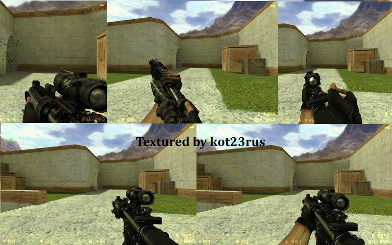 Realistic AR-10 with Triiicon for AUG