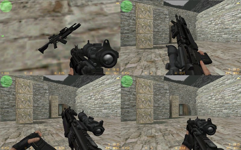 M4A1 masterkey for AUG css переделка