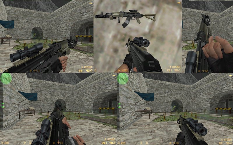 Хищный AK-74 css переделка