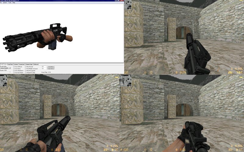 Gatling M4A1 CSS переделка