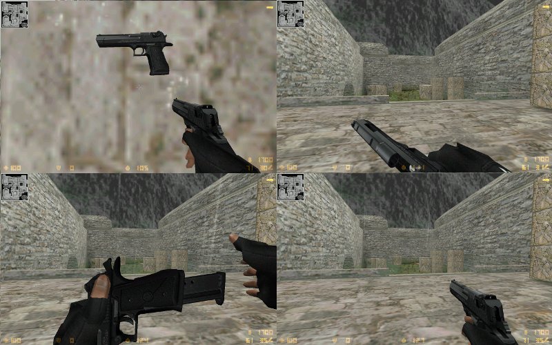 Real black Deagle TS anims