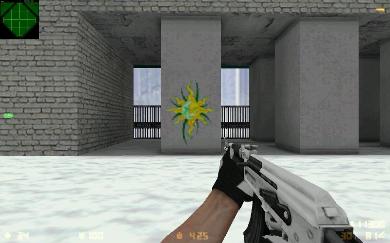 Yellow-green sun