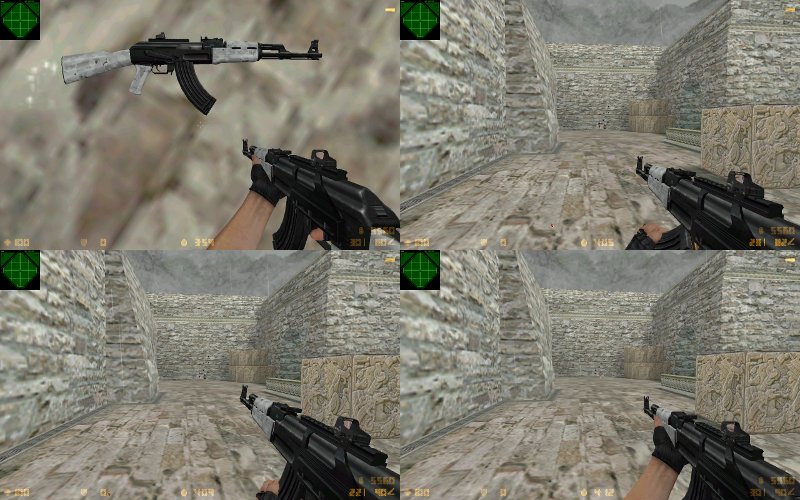 MW2 Snow camo АК-47