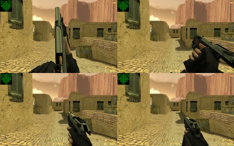 Silver Tactical Beretta 92 for Deagle