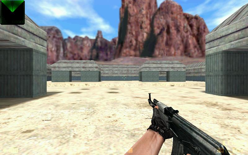AK-47 с серебристым цевьем