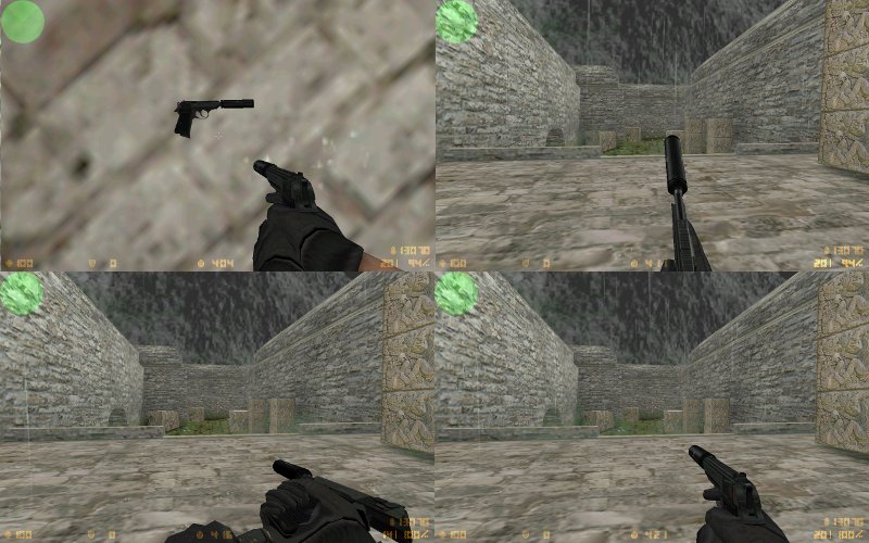 Чёрный Walther PPK с глушителем