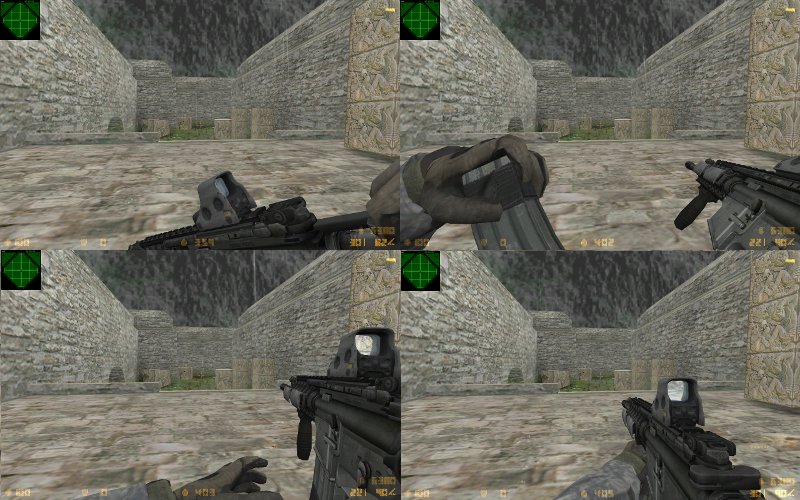 Tactical MW2 M4A1 EOTech for AUG