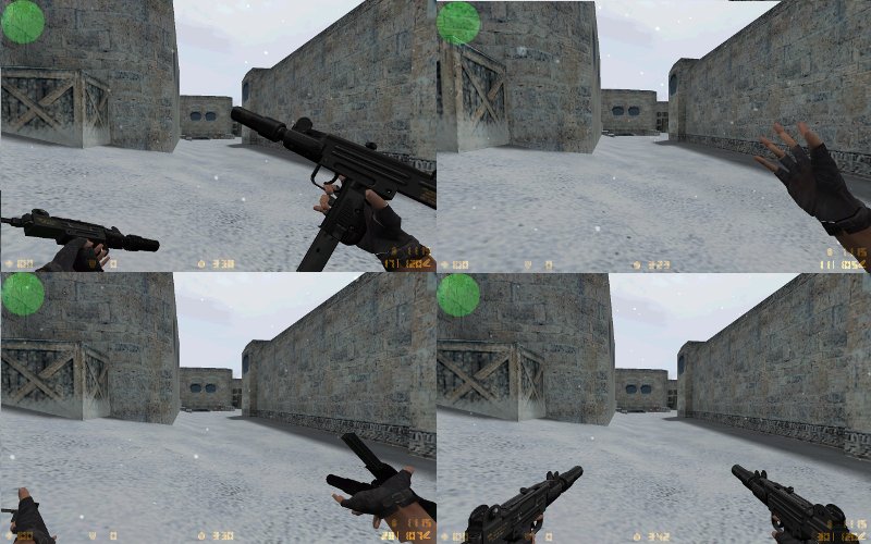 Два UZI с глушителями