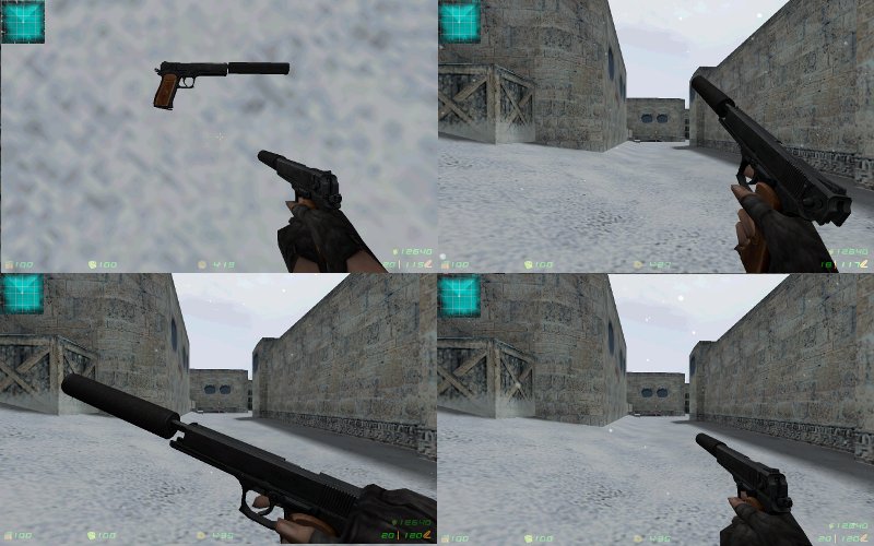 ОЦ-33 Пернач с глушителем (glock18)