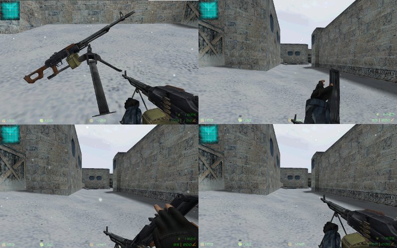 Пулемет Калашникова ПКМС на станке 6Т5