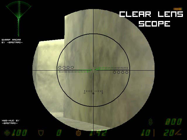 Clear lens scope