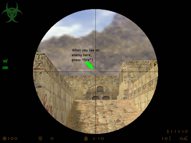Croshair red dot