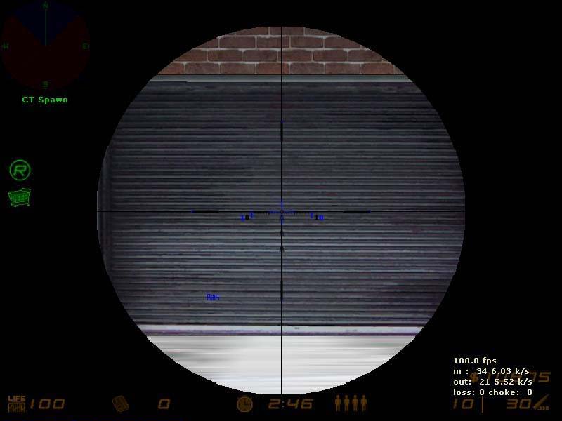Black And Blue Sniper Scope