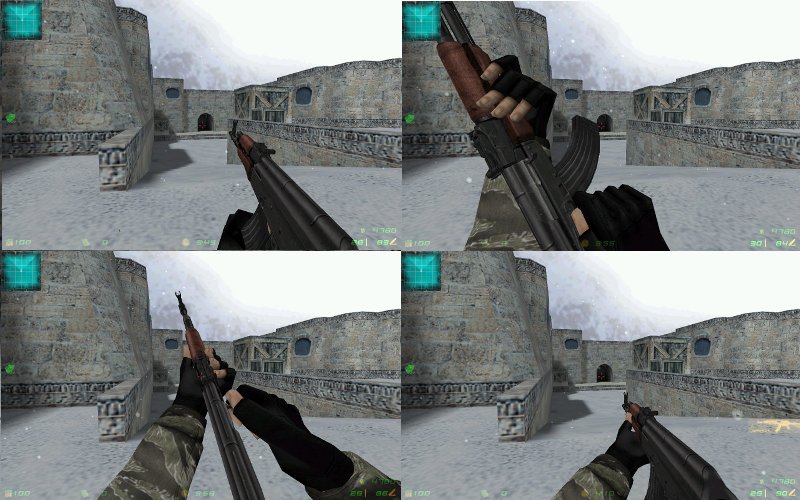 АК-47 с анимацией из COD4