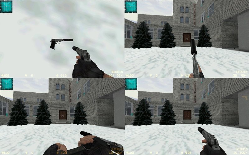 Серебряный Walther PPK с глушителем