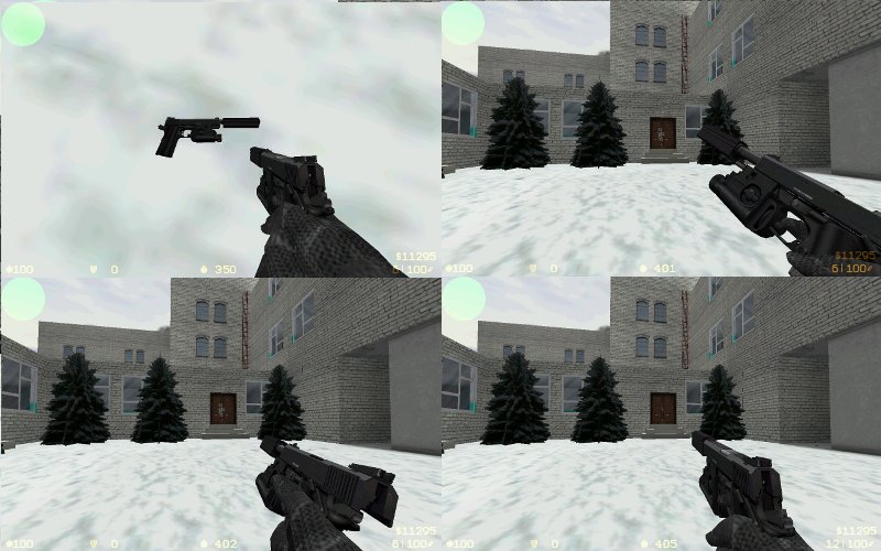 Colt 1911 с тактическим фонарем и глушителем
