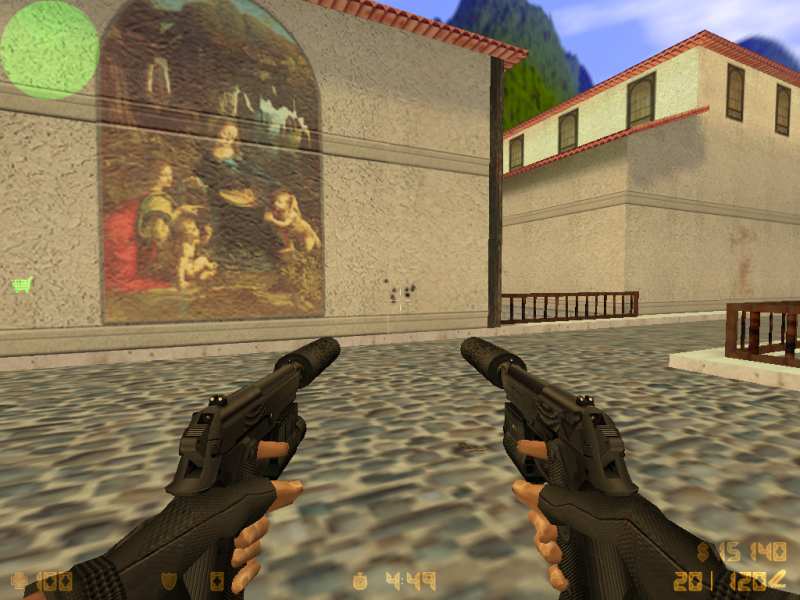 Dual Berettas m92s с глушителем