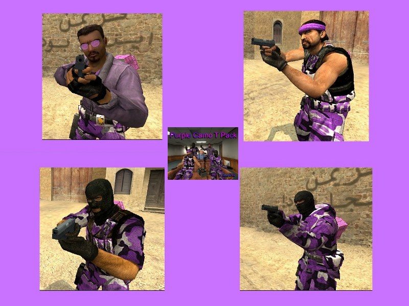 Purple camo T pack