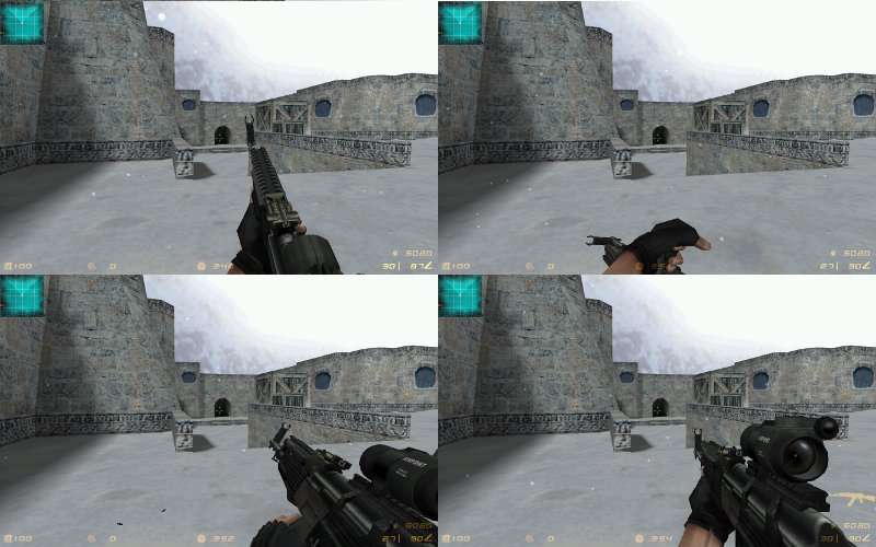Black AK-74 With Aimpoint scope