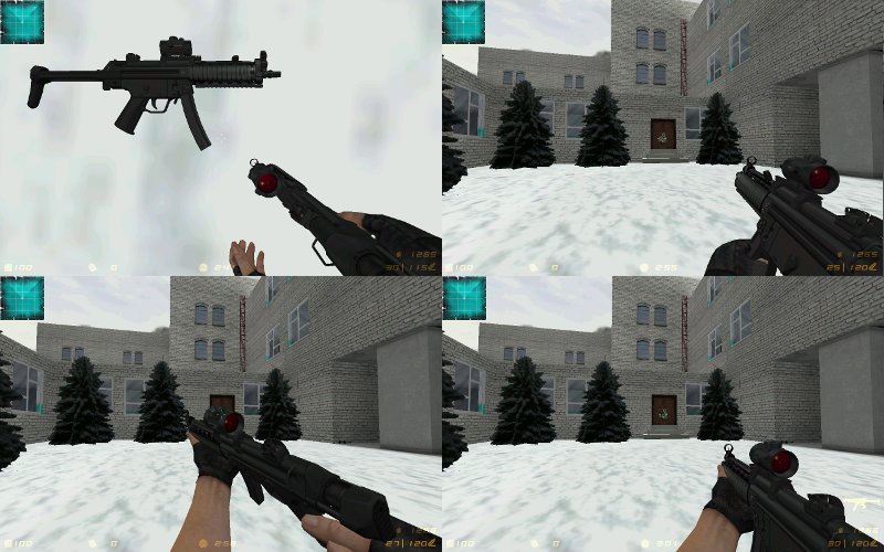 MP5 с разклодным прикладом и оптикой